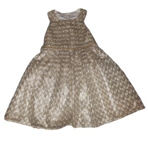 Sparkling Holiday Dress Gold